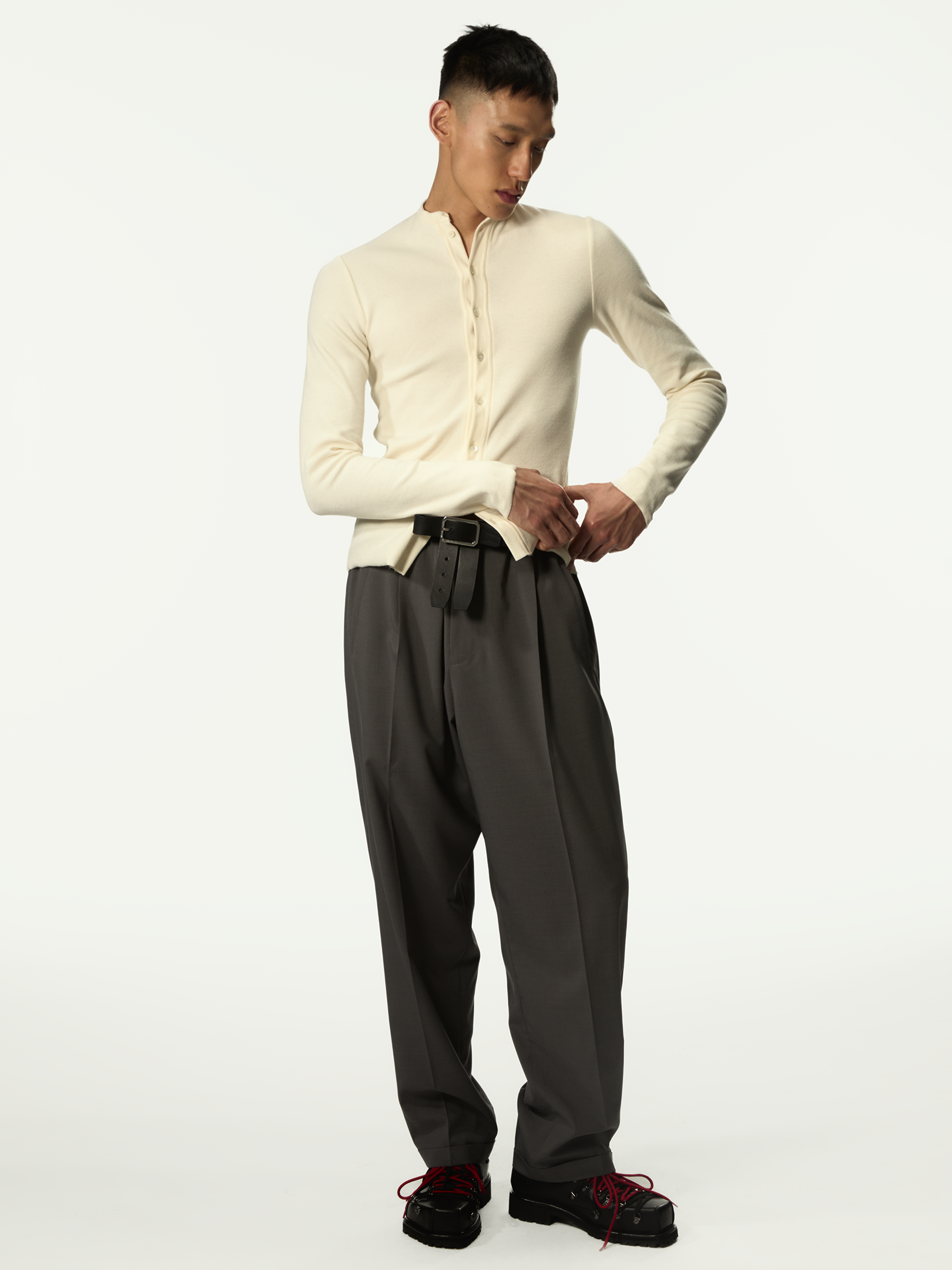 スーツ MAGLIANO SKINNY FELT PANTS People'S Pants Grey – Magliano