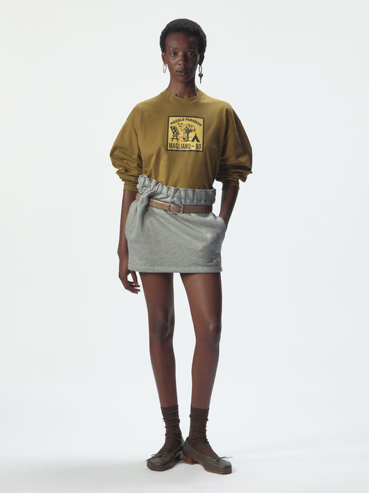 Provincia Mini Skirt Grey Melange