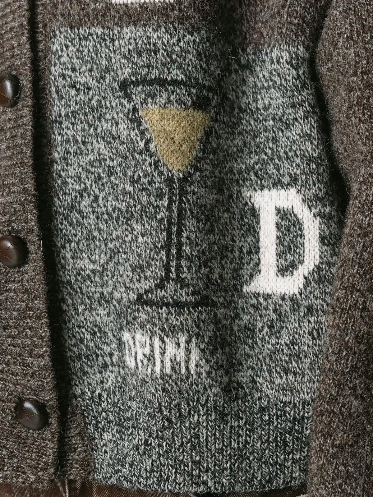 Abcd Cardigan Dark Mix