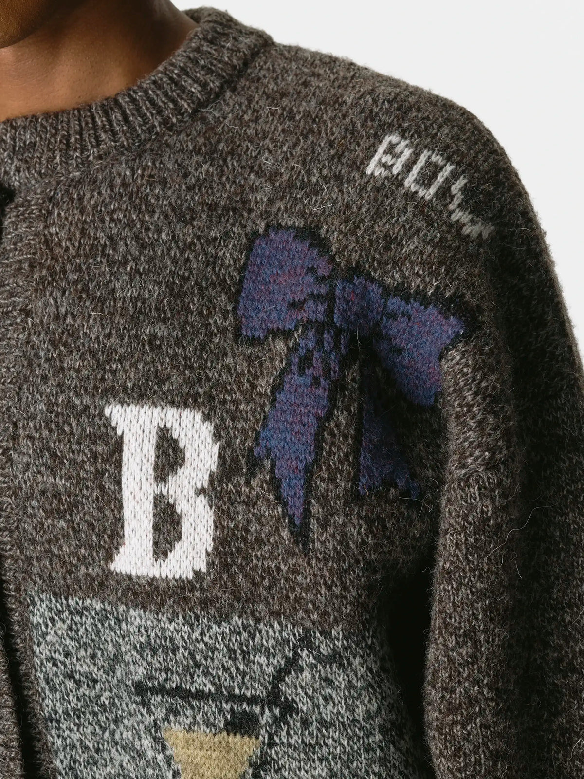 Abcd Cardigan Dark Mix