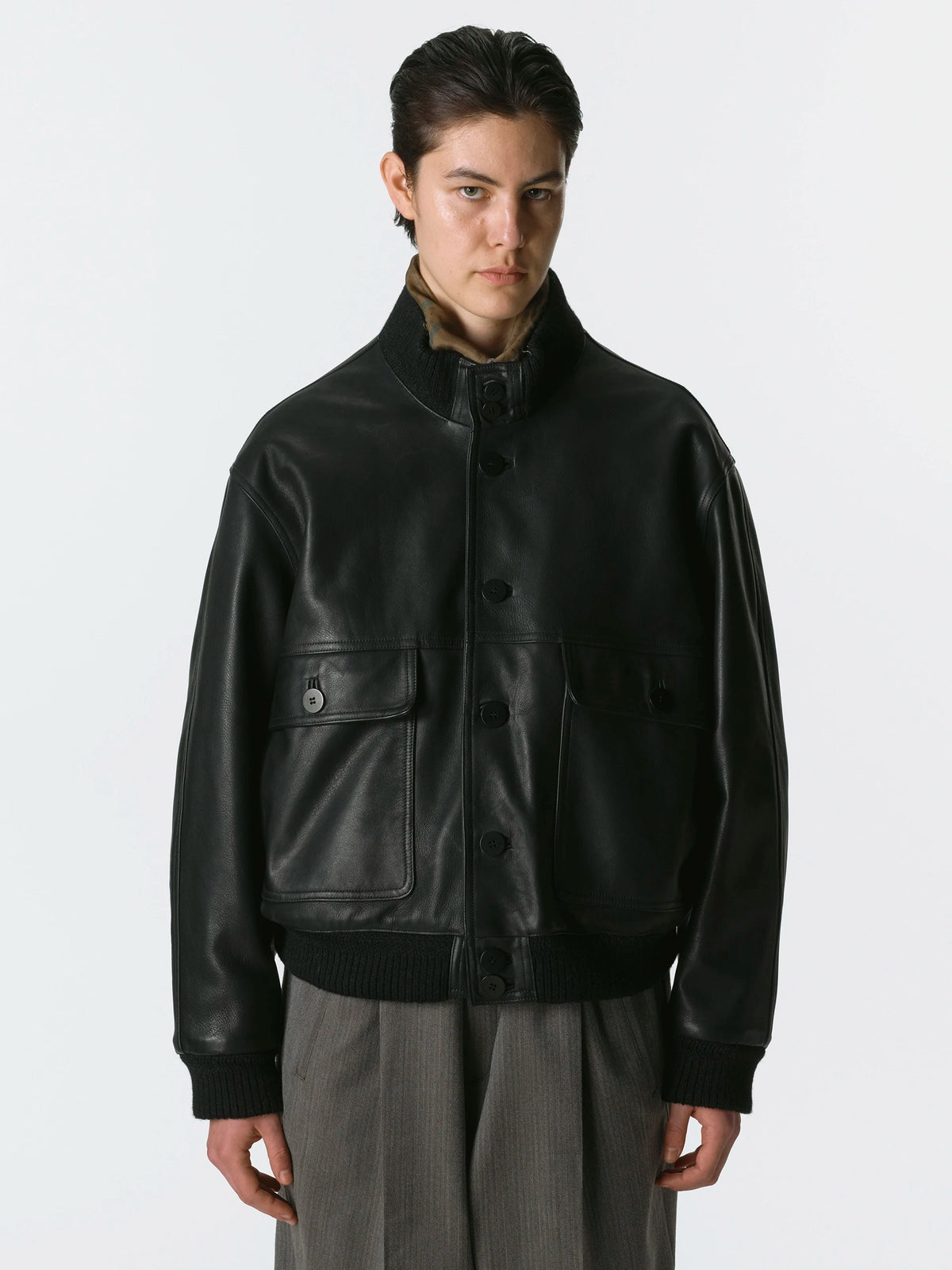 Pensione Leather Jacket Black