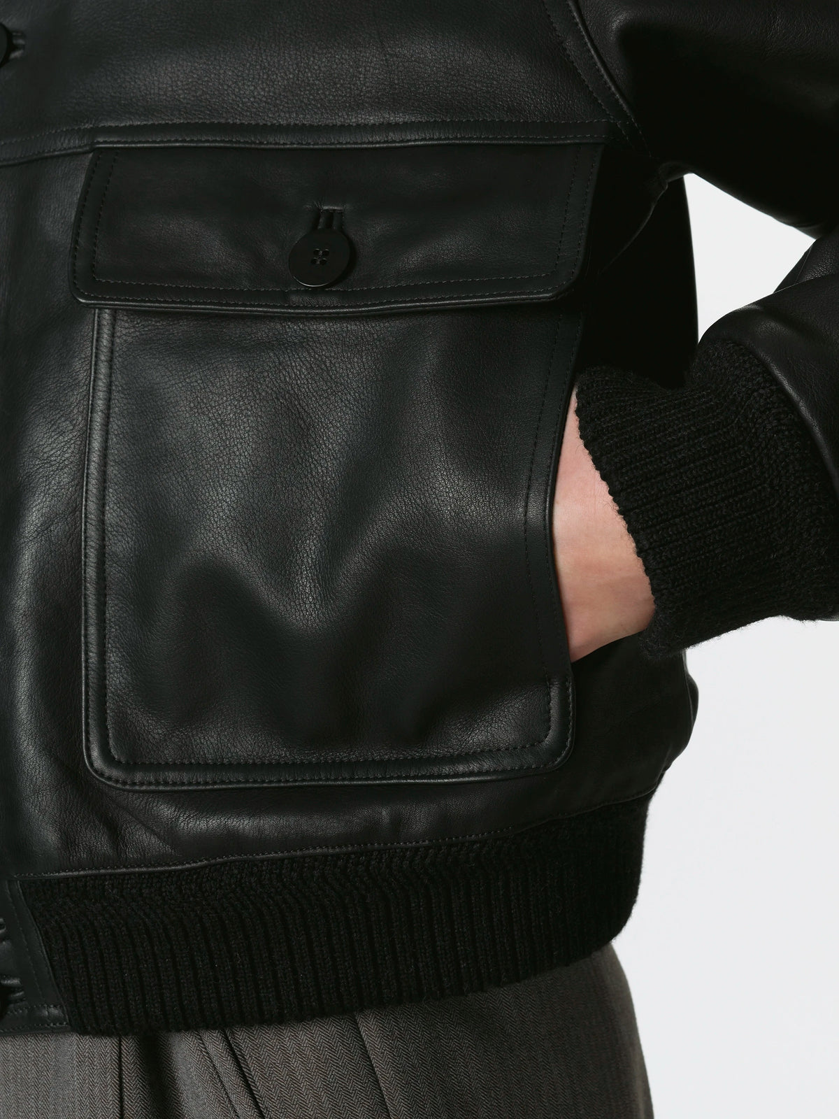 Pensione Leather Jacket Black