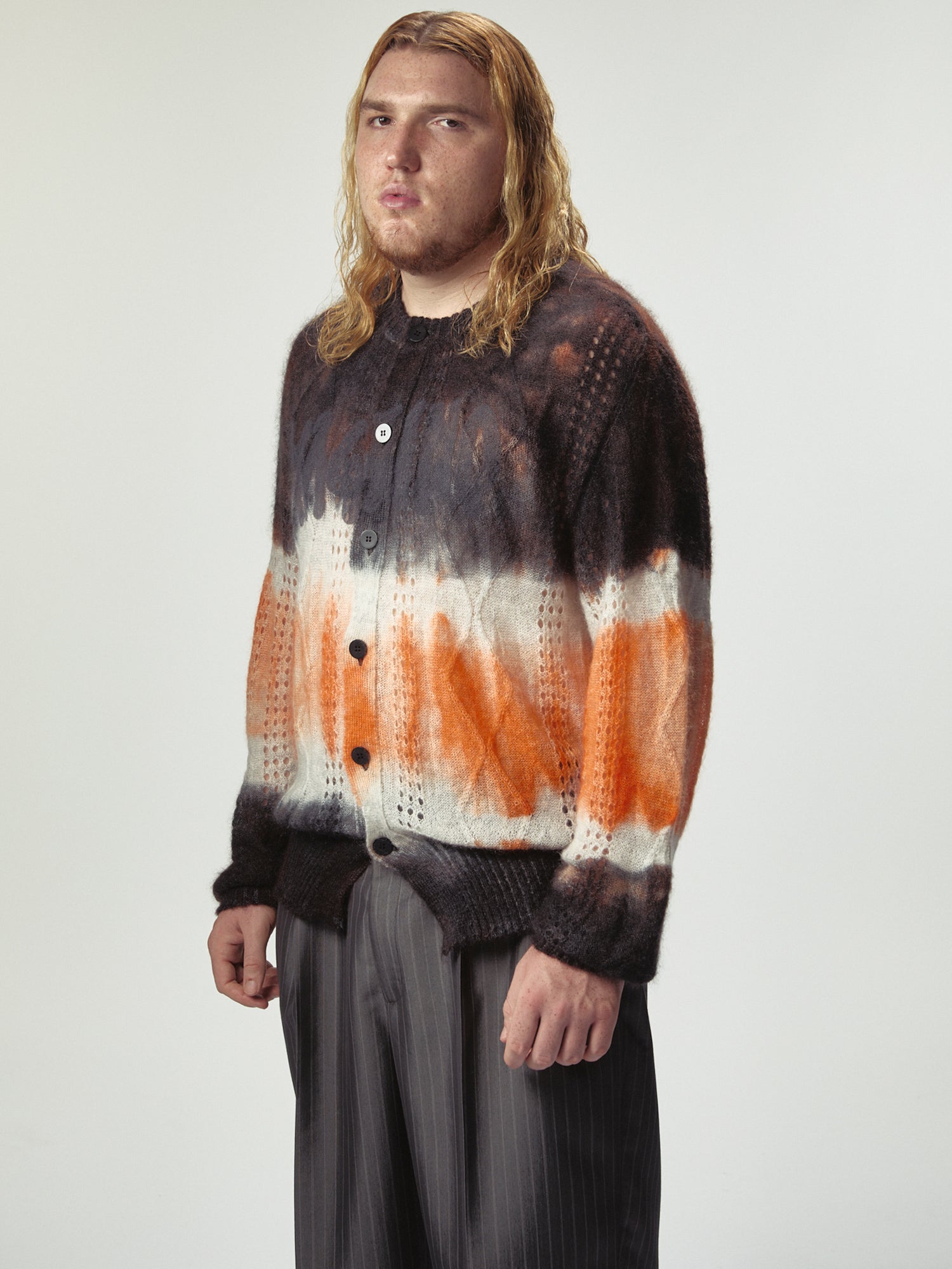 Psychedelic Bimbo Cardigan Orange Mix - Magliano