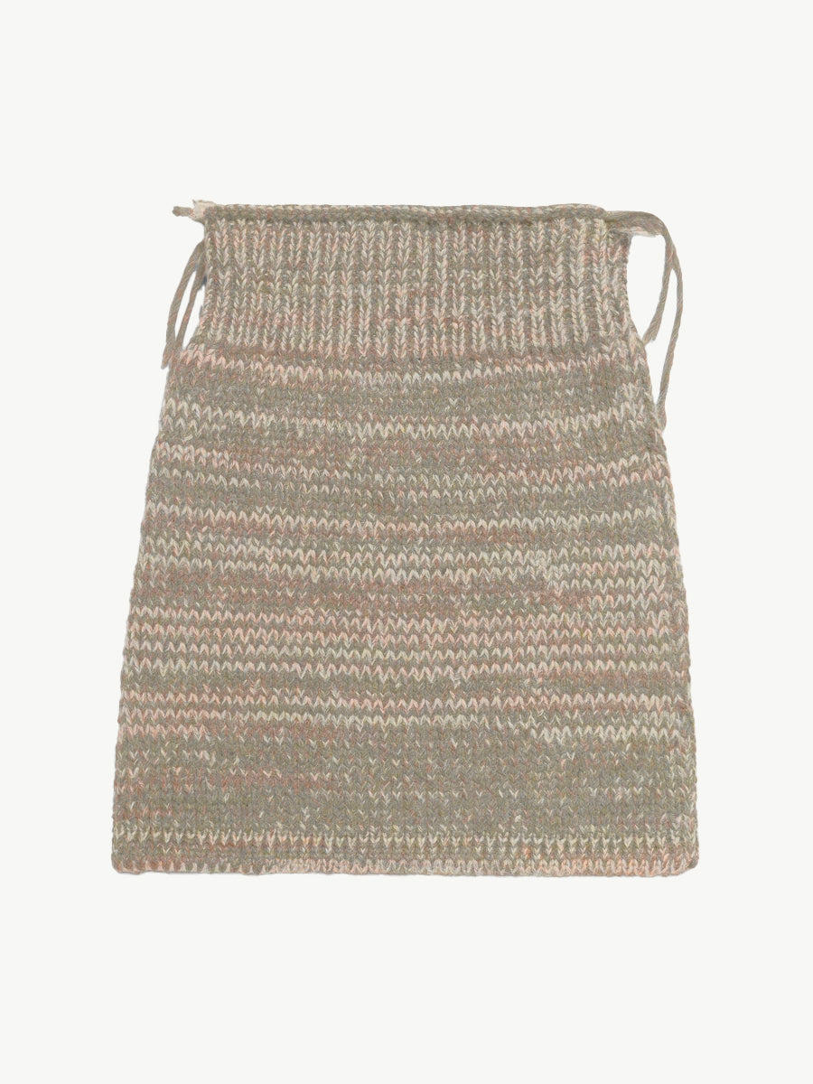 Freaky Knitted Miniskirt Pink Mix