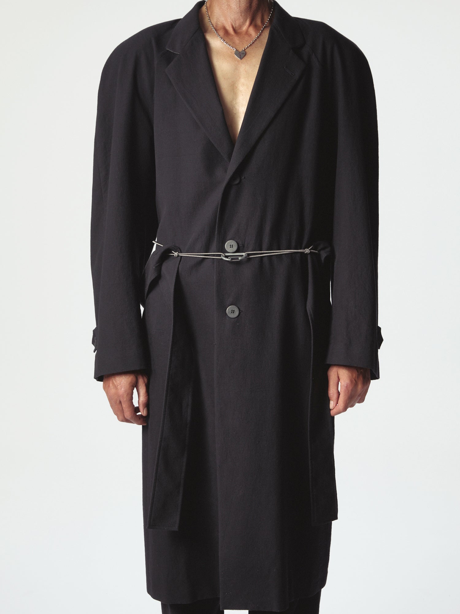 Raglan Trench Chic Release Black - Magliano