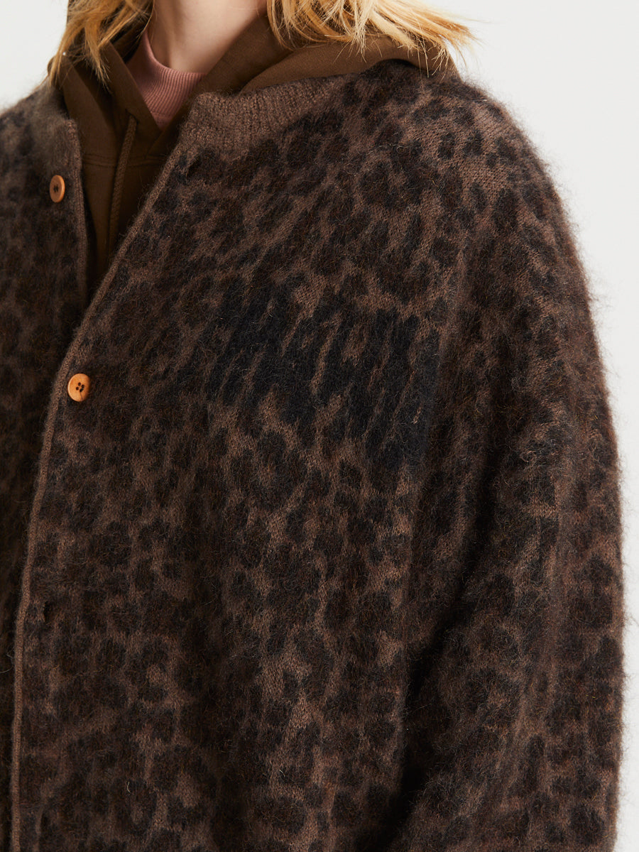 Stray Cardigan Brown Black Pois