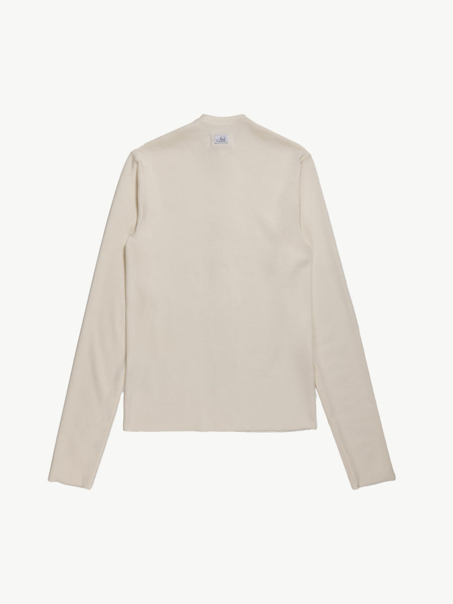 Nudo Serafino Long Sleeve Dirty White
