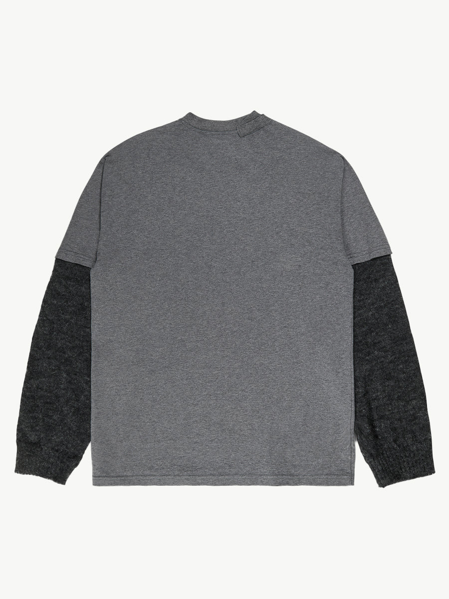 Trauma Knitted Long Sleeve Dark Melange