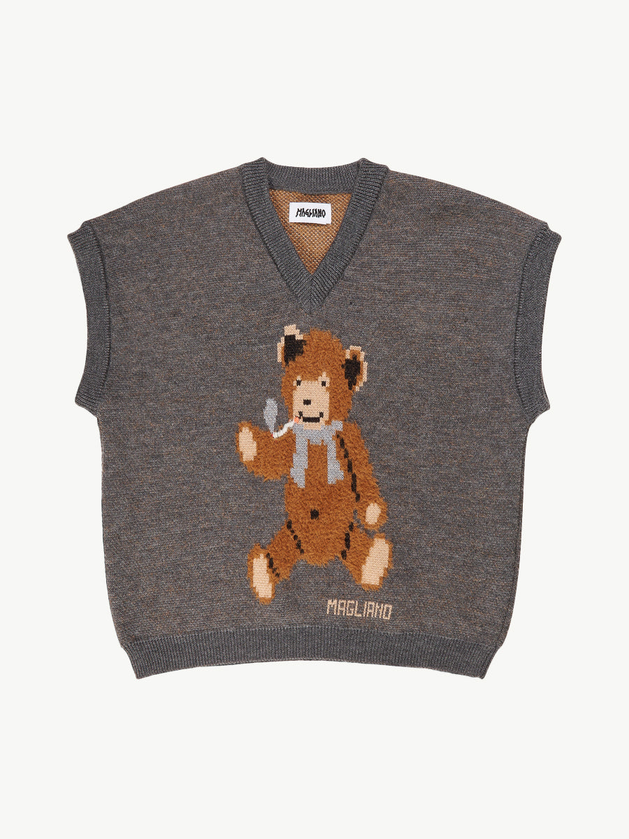 Teddy Bear Vest Hazelnut