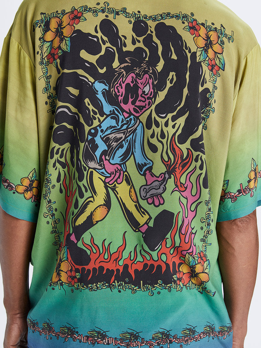 Souvenir Shirt Riot Print