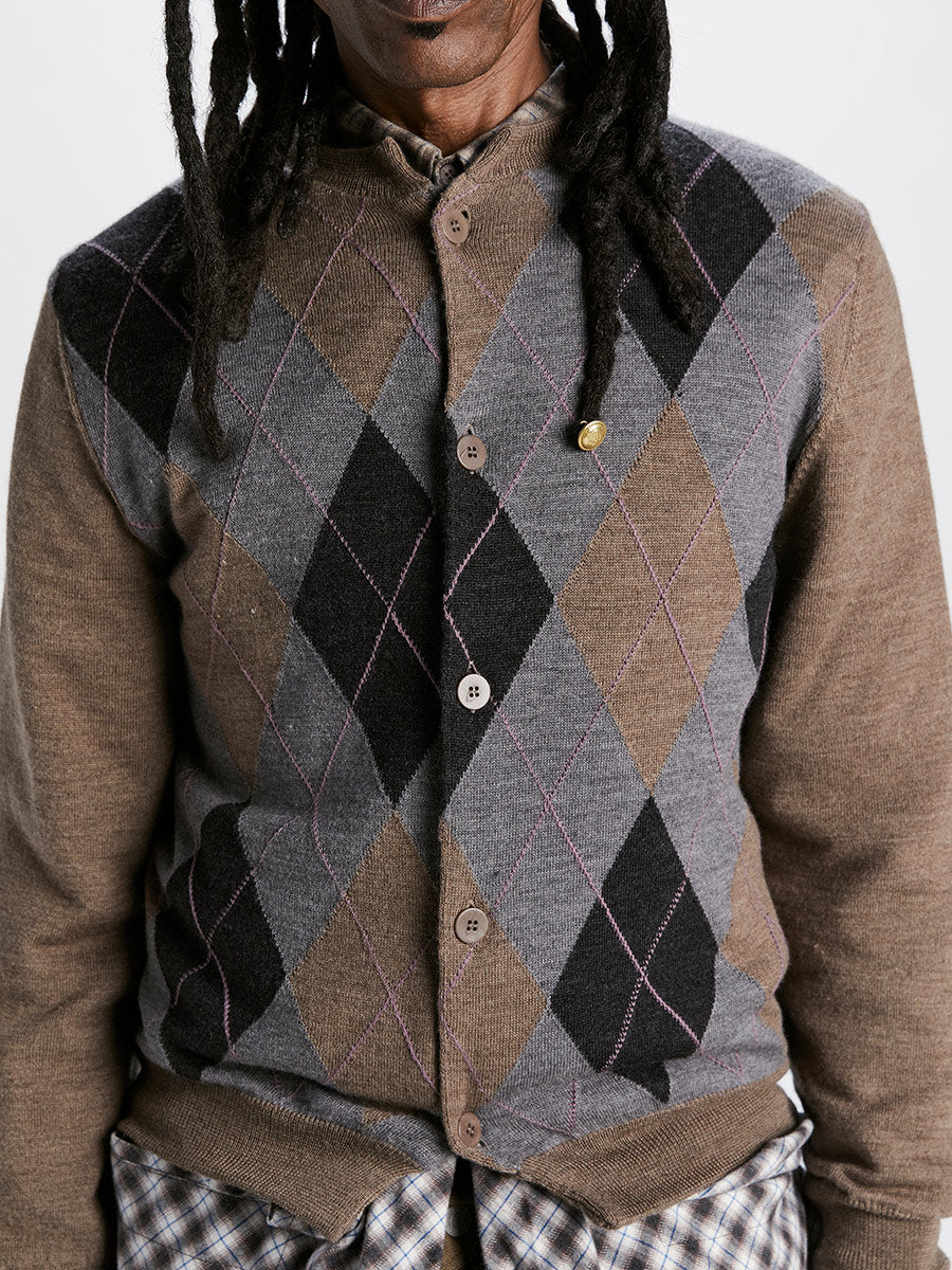 Burraco Cardiganino Beige Mix – Magliano