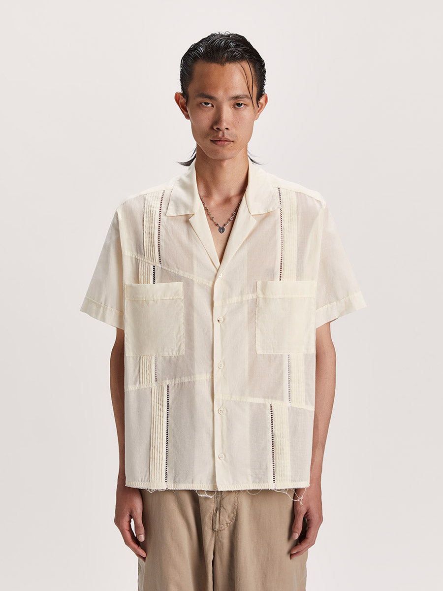 Broken Guayabera Milk White