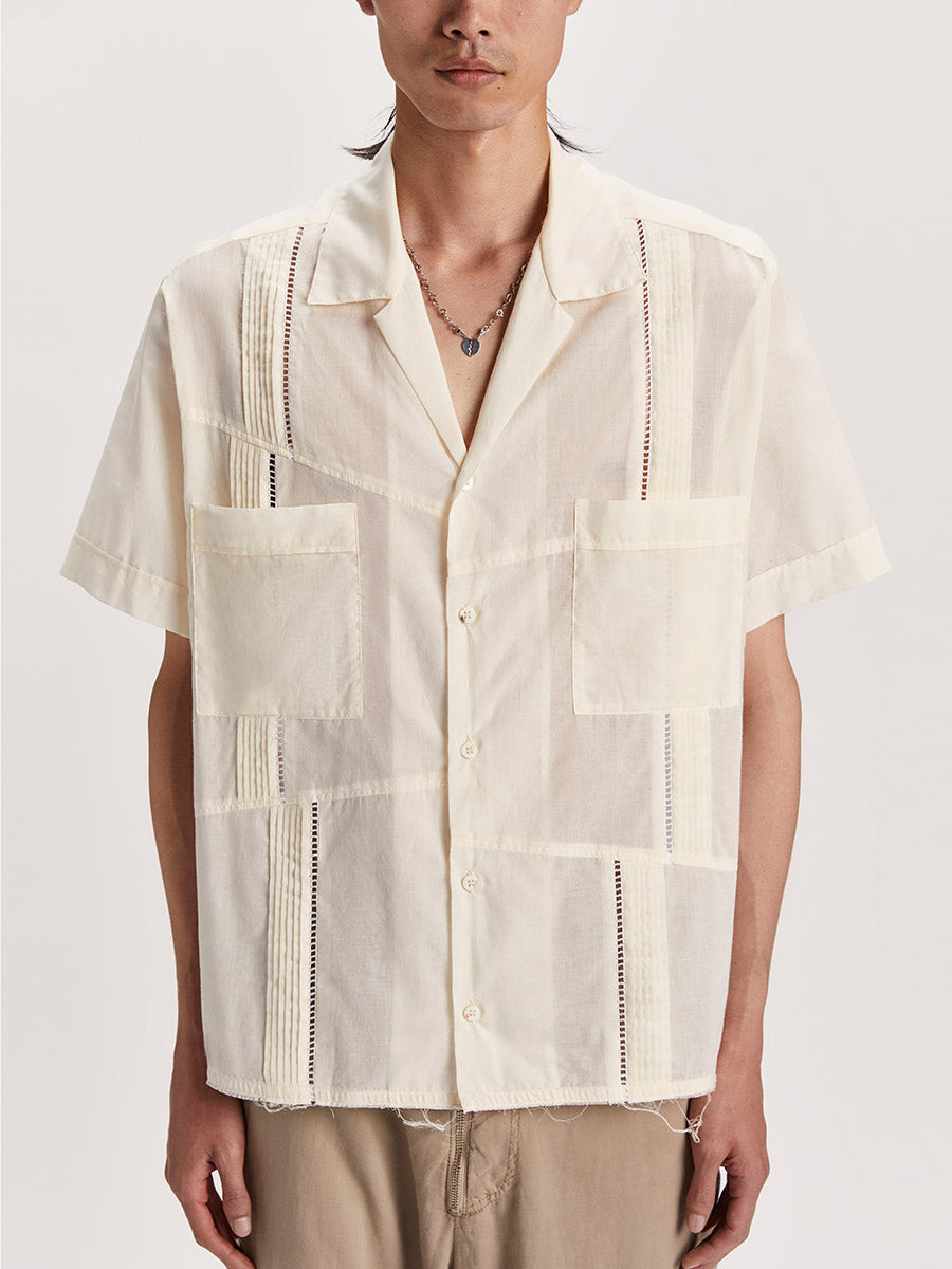 Broken Guayabera Milk White