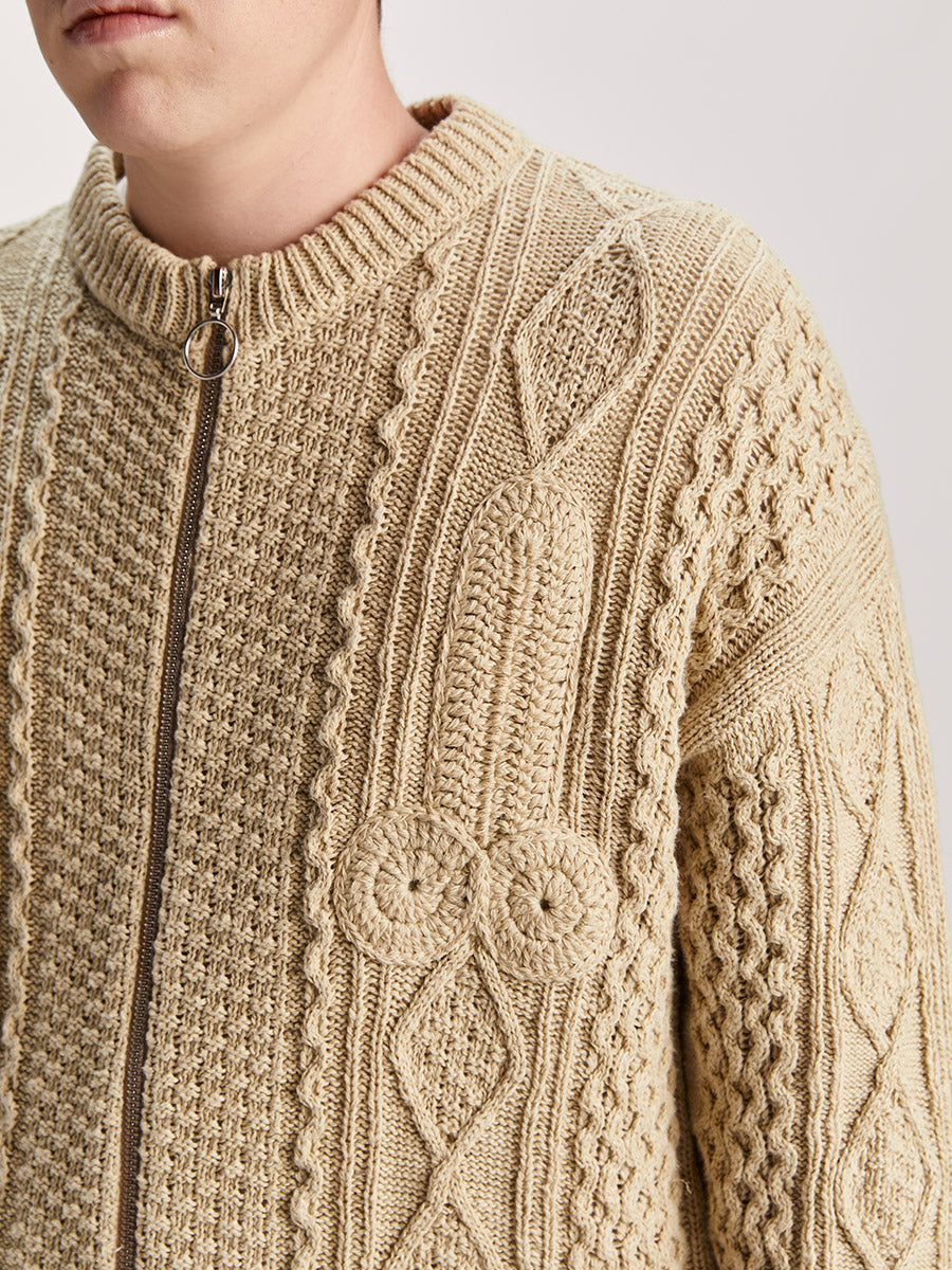 Cazzo Cardigan Natural – Magliano