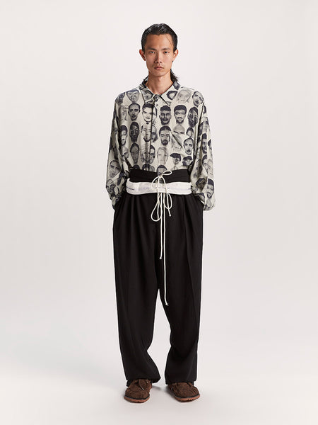 Finalists Twisted Shirt Black And White Mix – Magliano