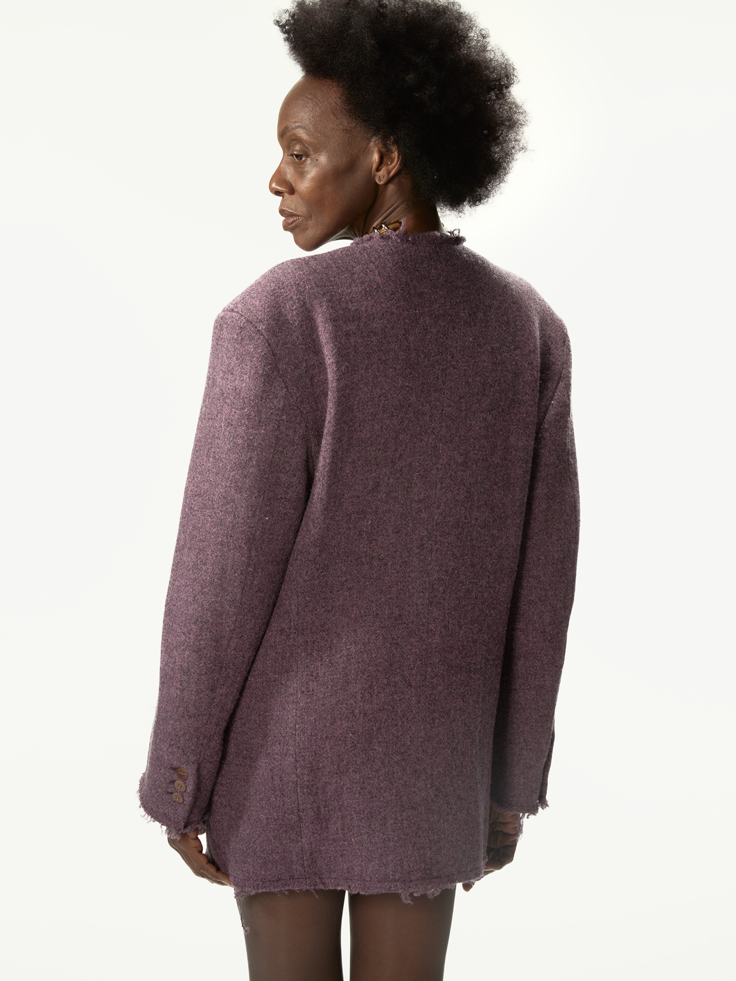 Acid Tweed Roundneck Purple Mix