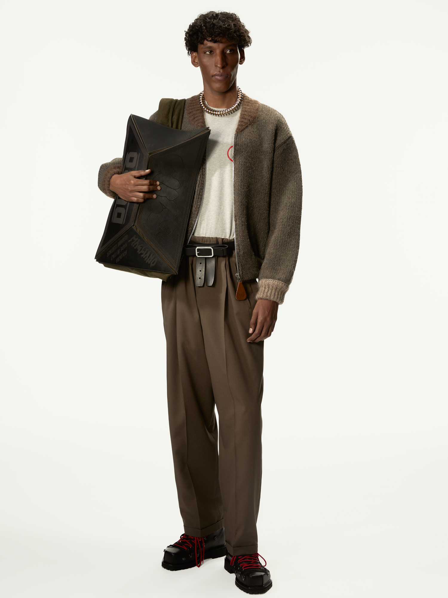 Knitted Bomberone Brown