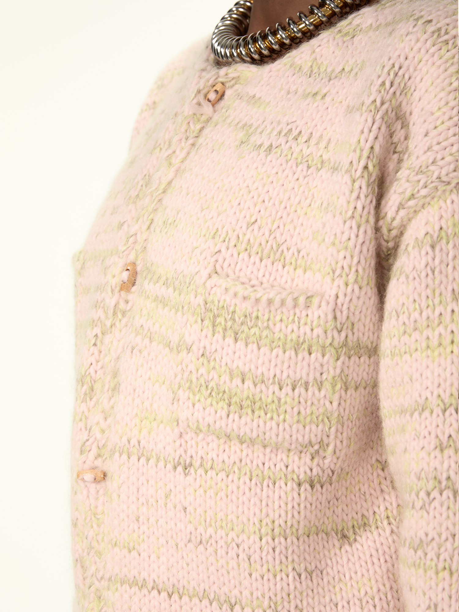 Freaky Knitted Roundneck Pink Mix