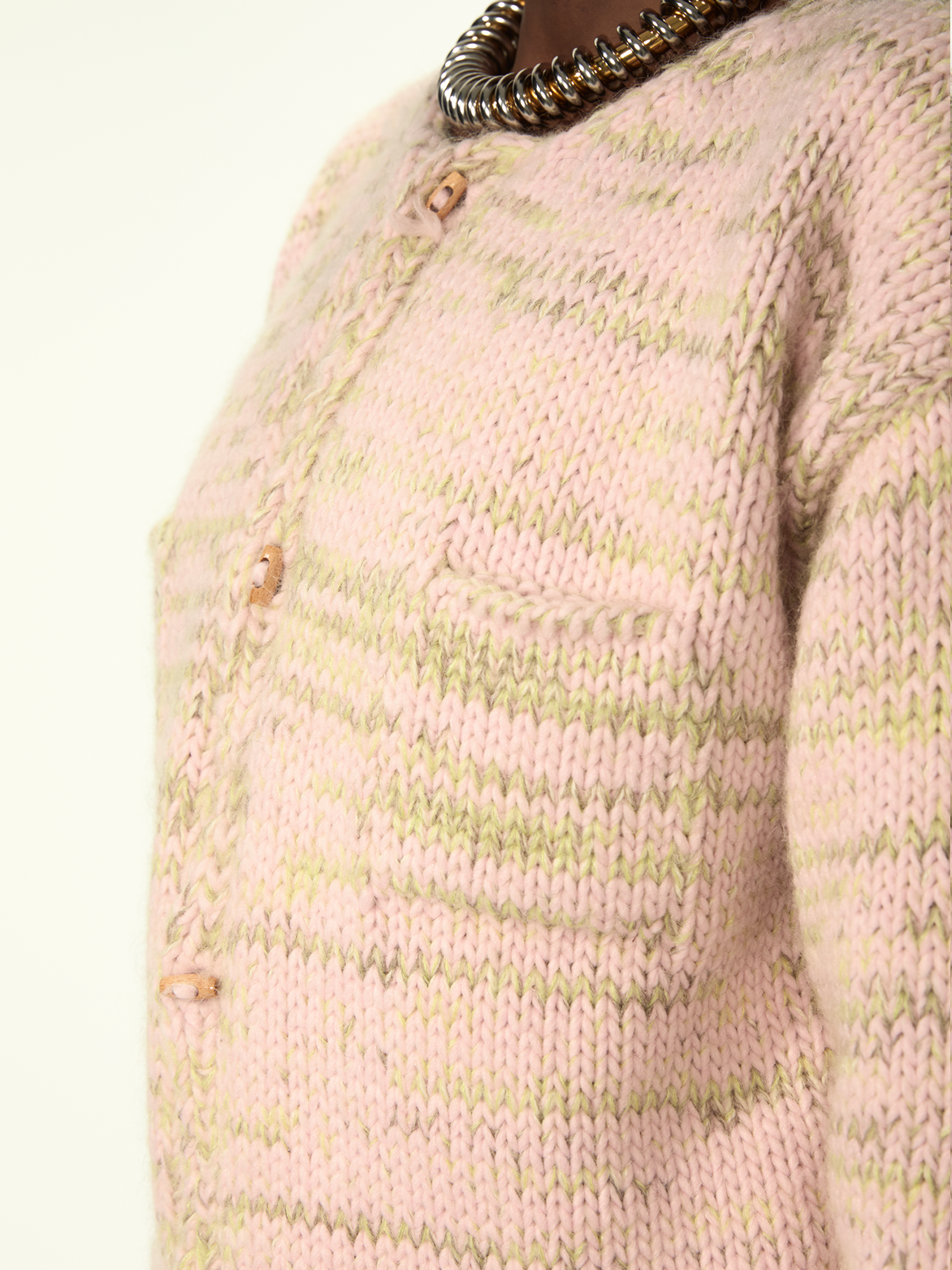Freaky Knitted Roundneck Pink Mix