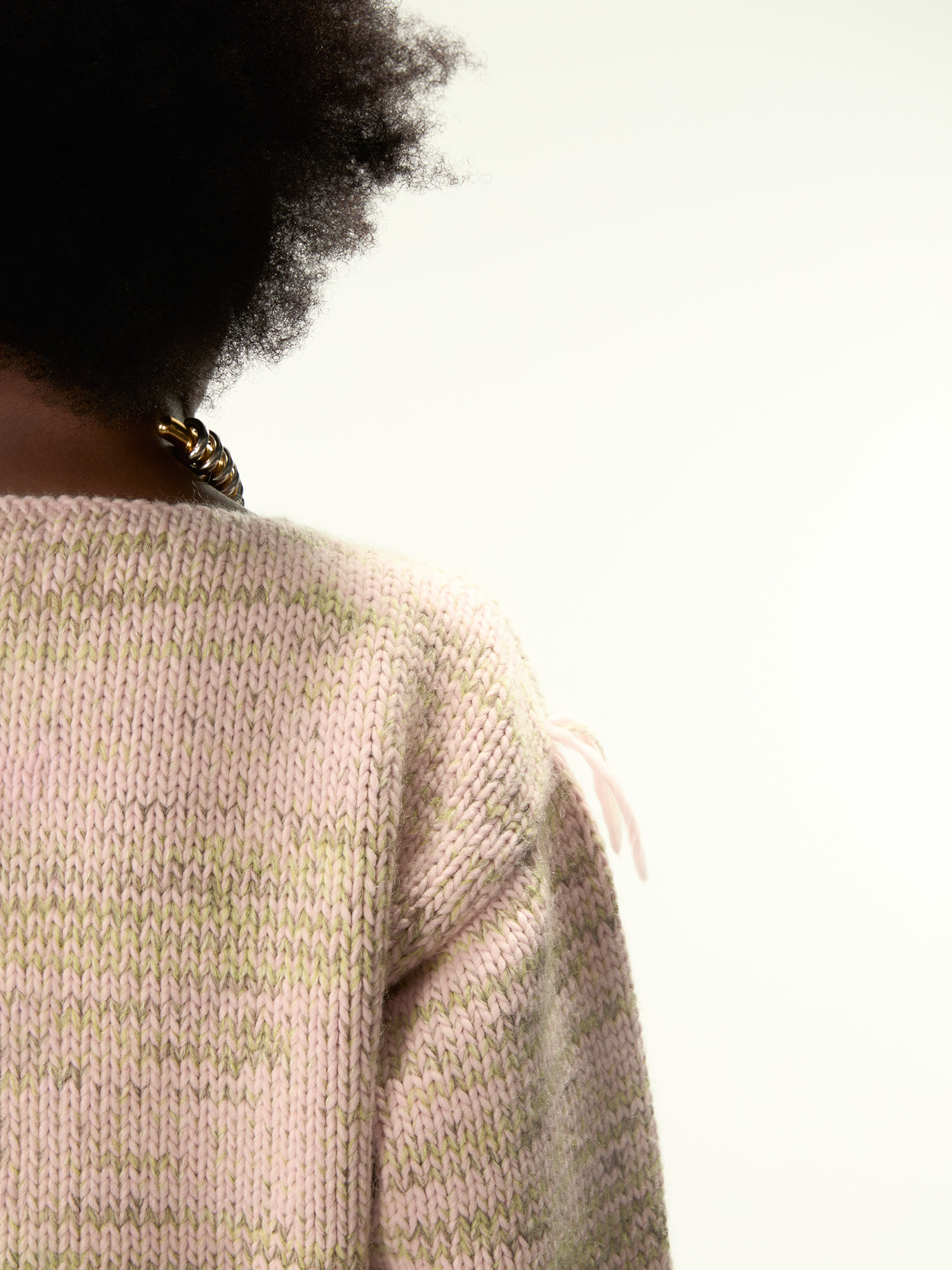 Freaky Knitted Roundneck Pink Mix