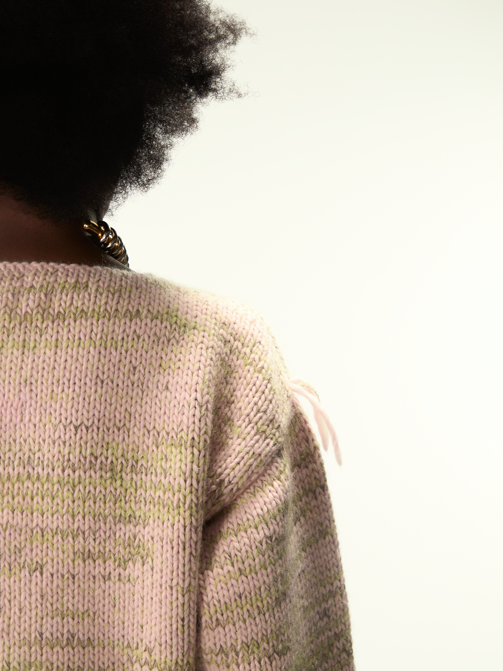 Freaky Knitted Roundneck Pink Mix