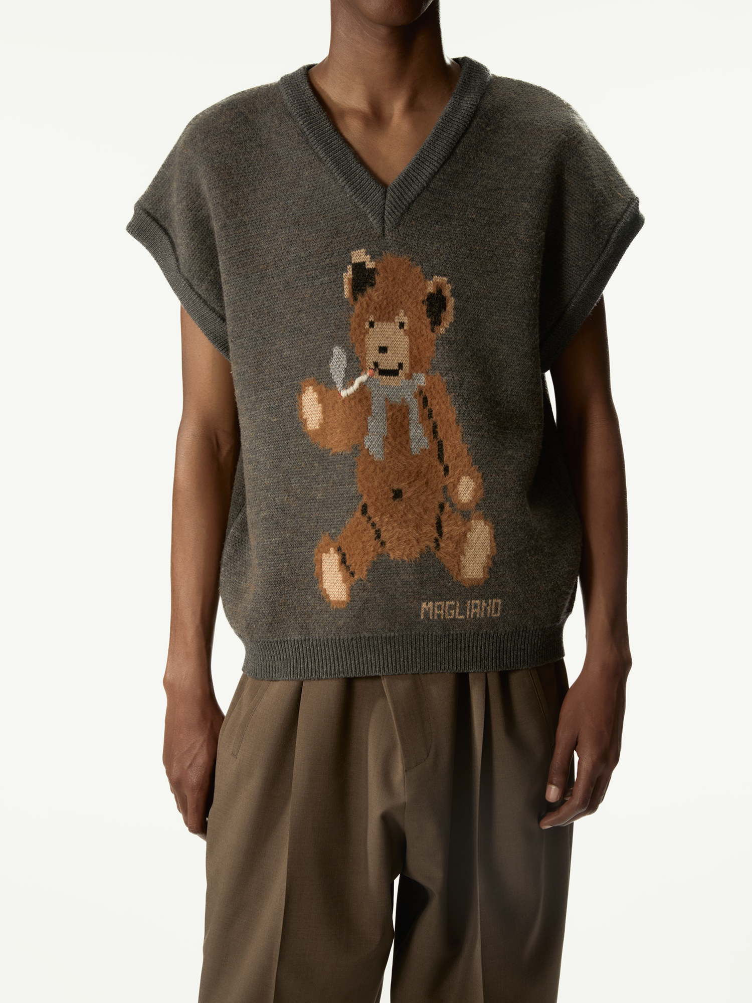 Teddy Bear Vest Hazelnut