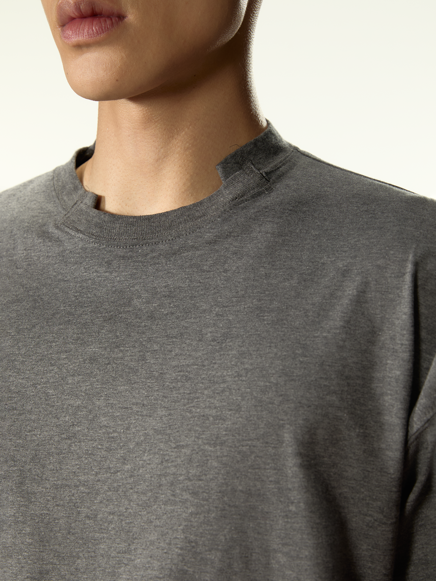 Trauma Knitted Long Sleeve Dark Melange