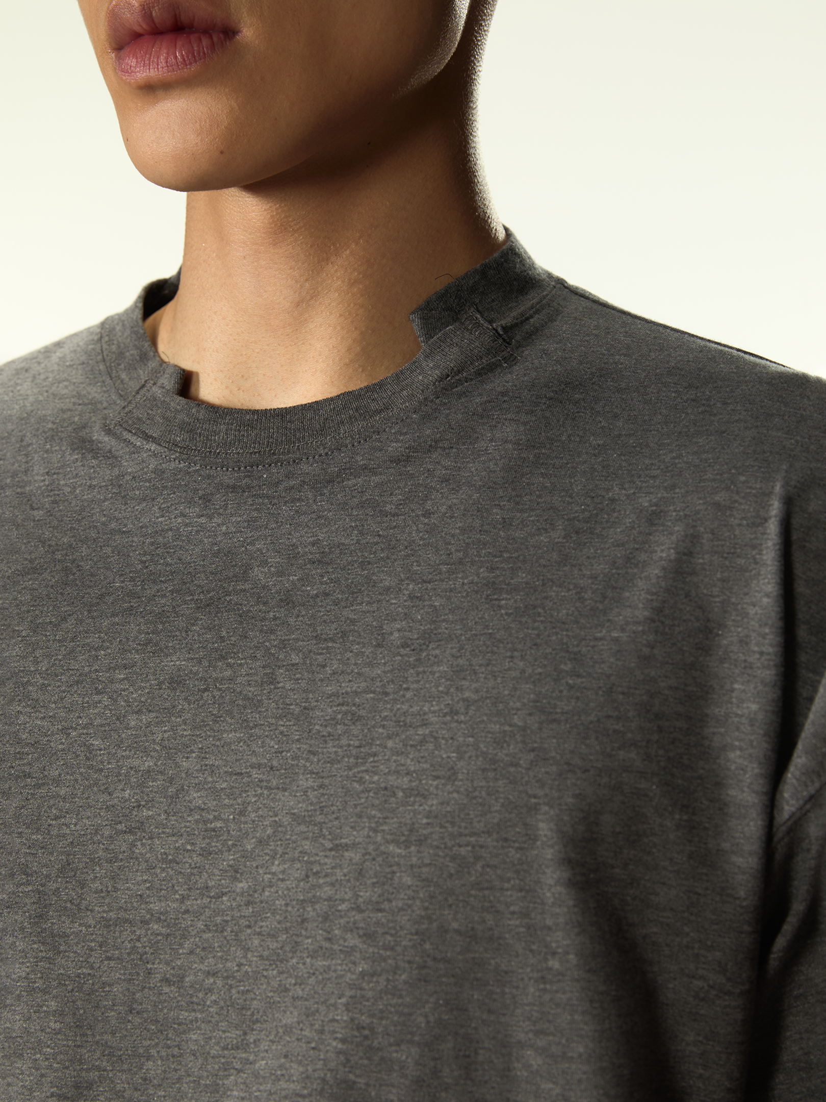 Trauma Knitted Long Sleeve Dark Melange