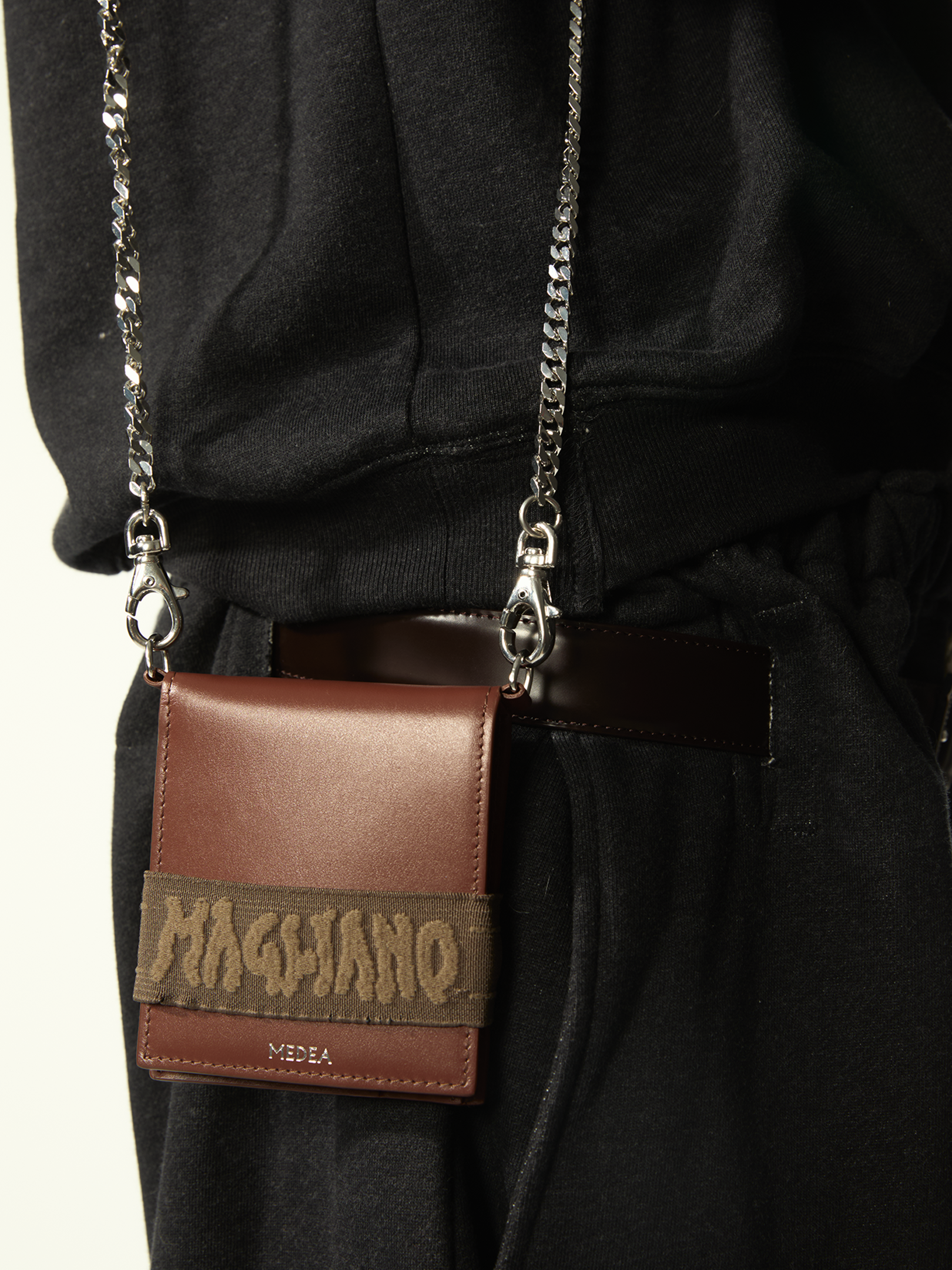 Medea Magliano Wallet On A Chain Brown - Magliano