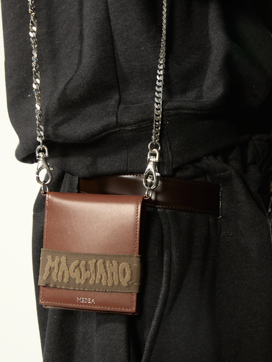 Medea Magliano Wallet On A Chain Brown - Magliano