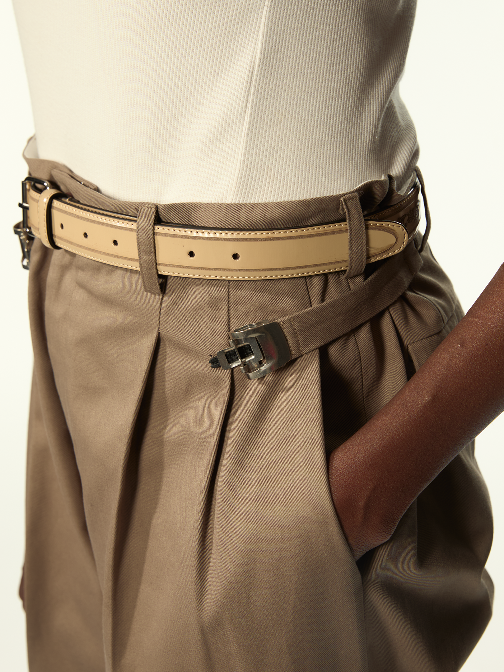 Regolatore Double Pleats Kakhi