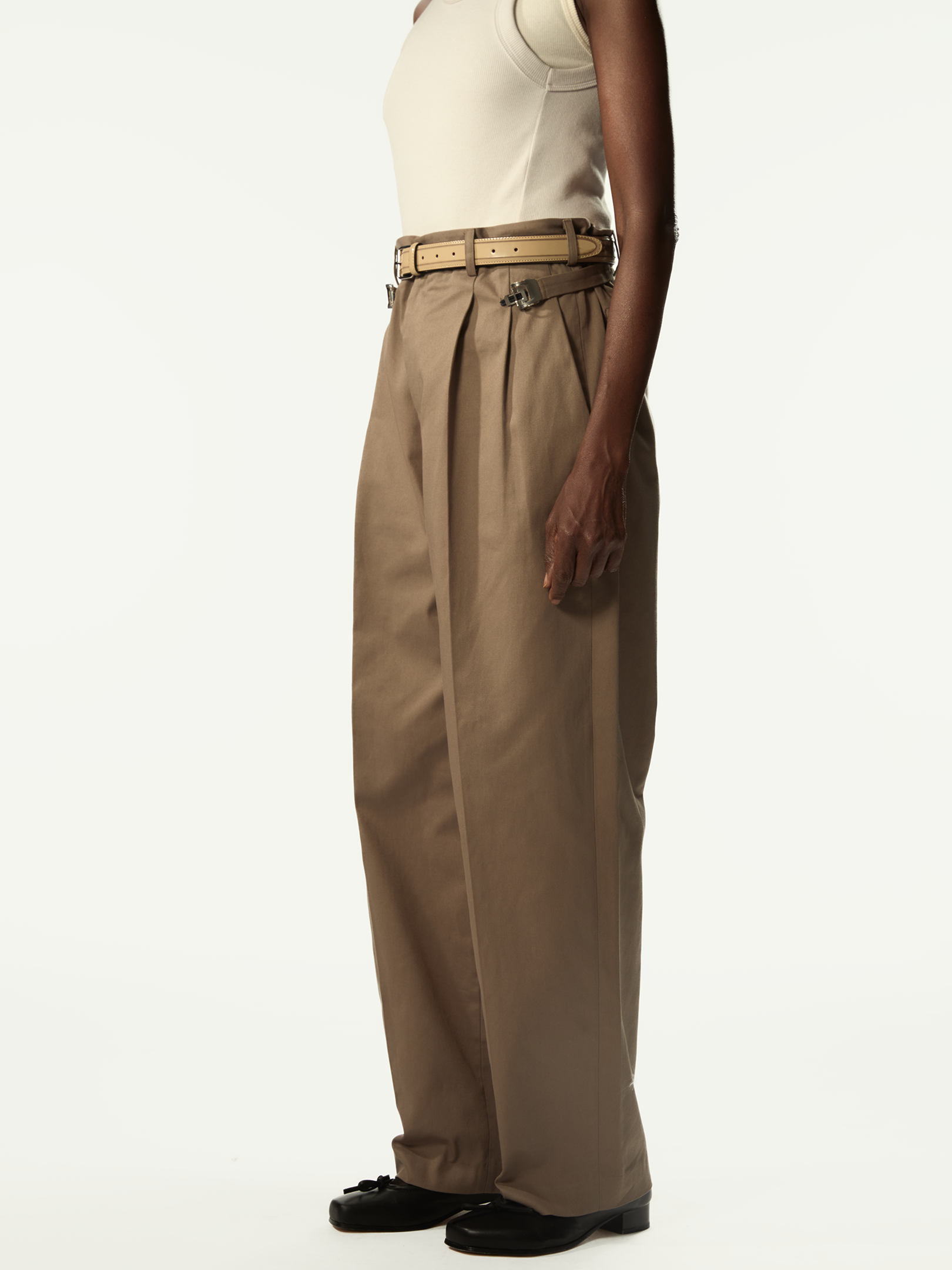 Regolatore Double Pleats Kakhi