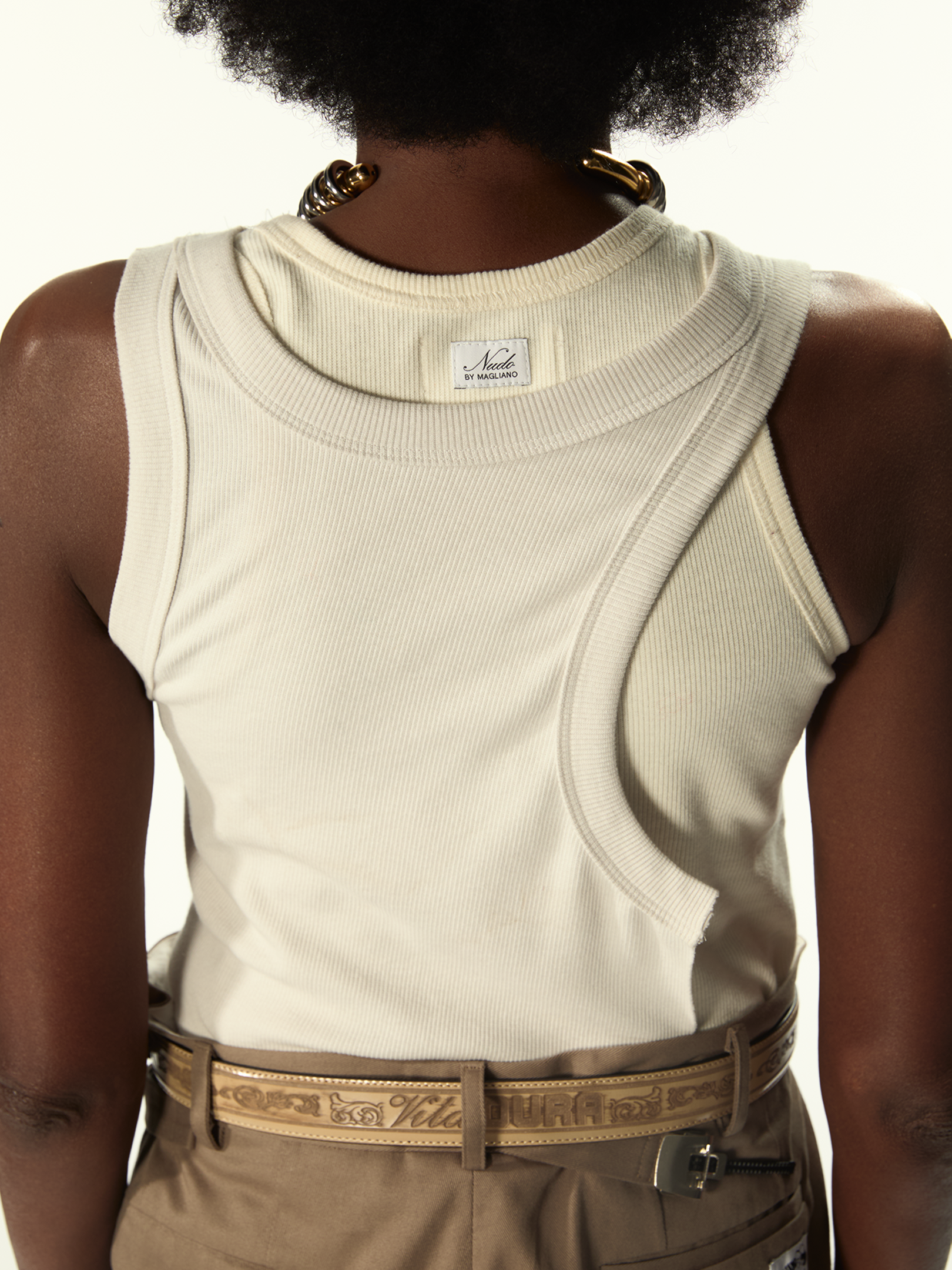 Nudo Wrapped Tanktop White - Magliano Nudo Wrapped Tanktop White - Magliano