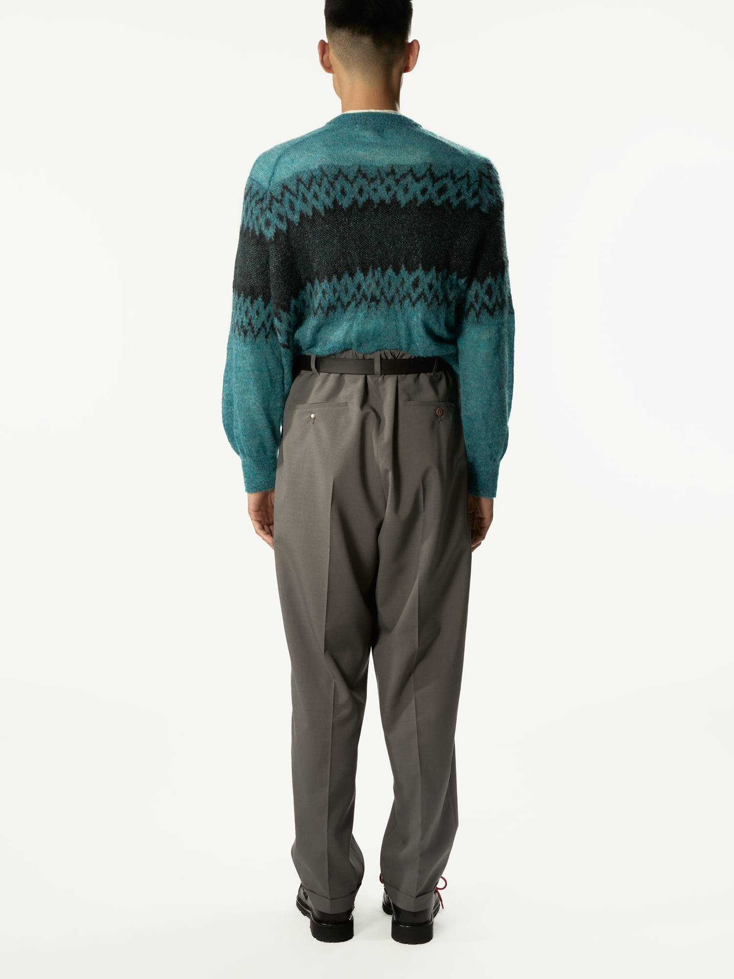 スーツ MAGLIANO SKINNY FELT PANTS People's Pants Benzina Grey – Magliano