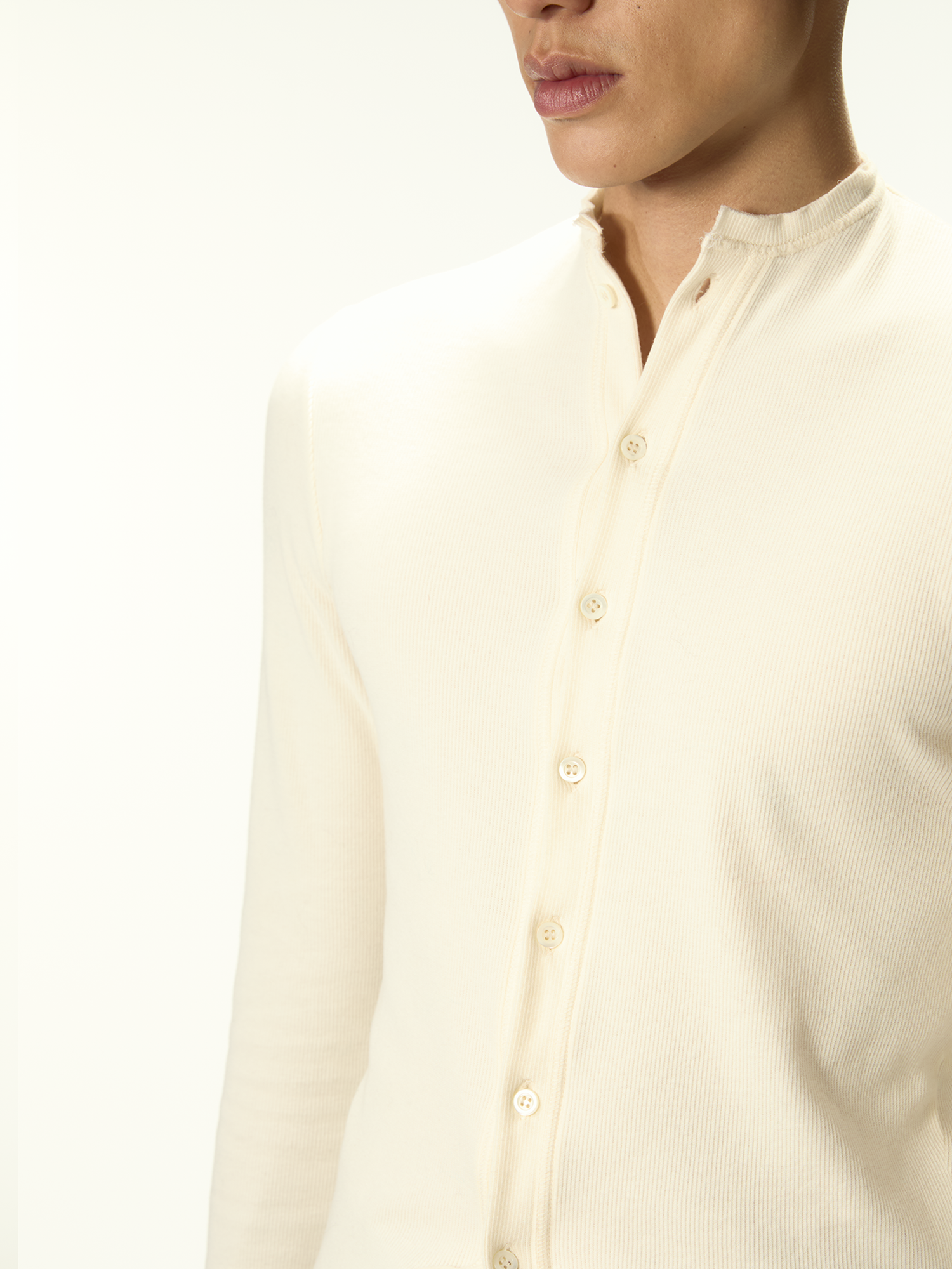 Nudo Serafino Long Sleeve Dirty White