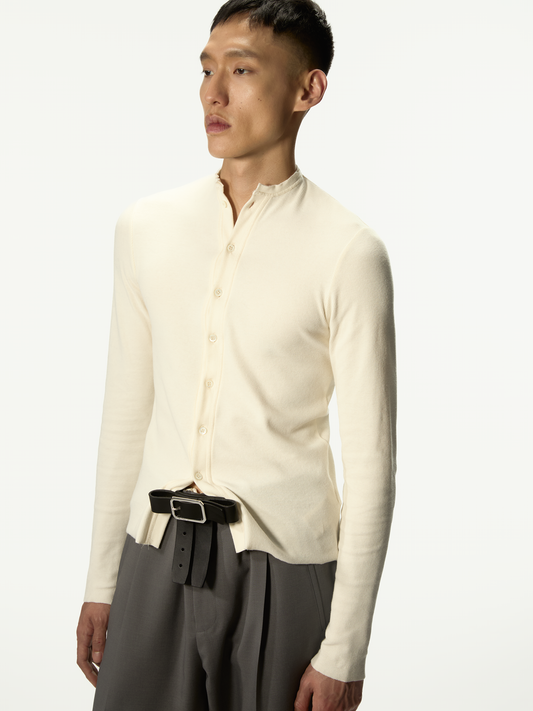 Nudo Serafino Long Sleeve Dirty White