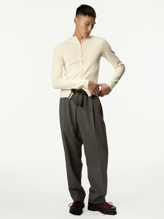 Nudo Serafino Long Sleeve Dirty White