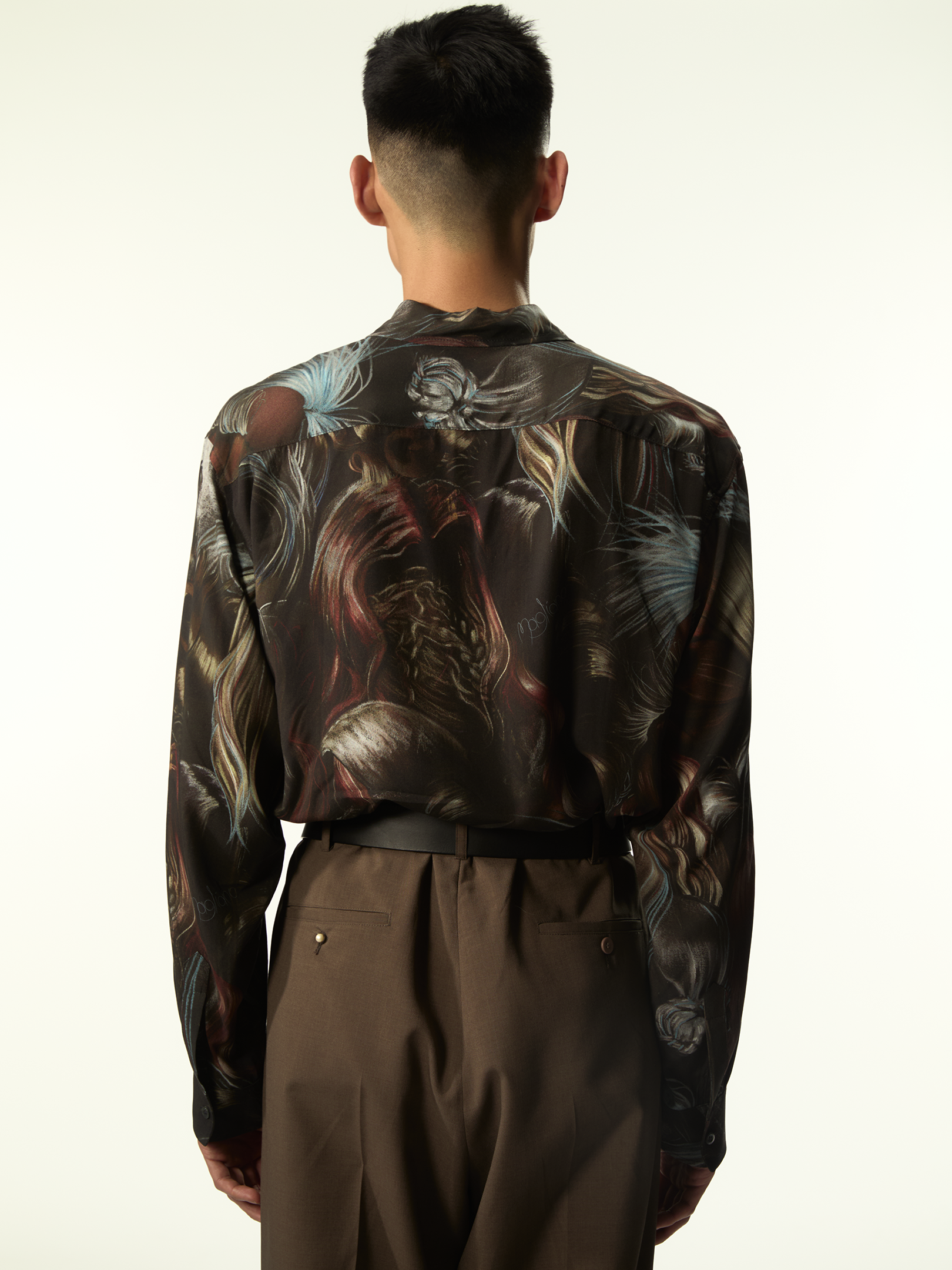 Wig Shirt Brown Mix