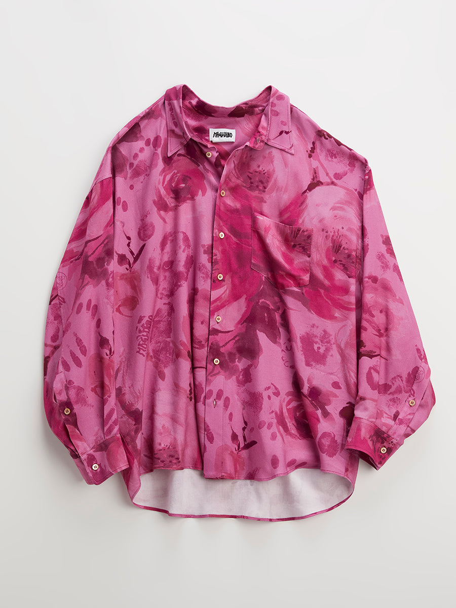 Huge Peonia Twisted Shirt