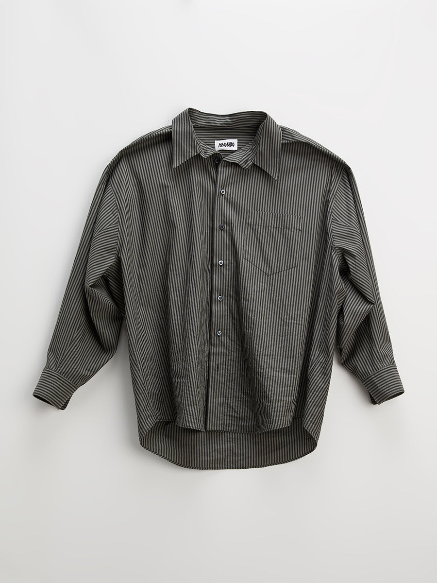 New Shirt Rigata Ghost Grey