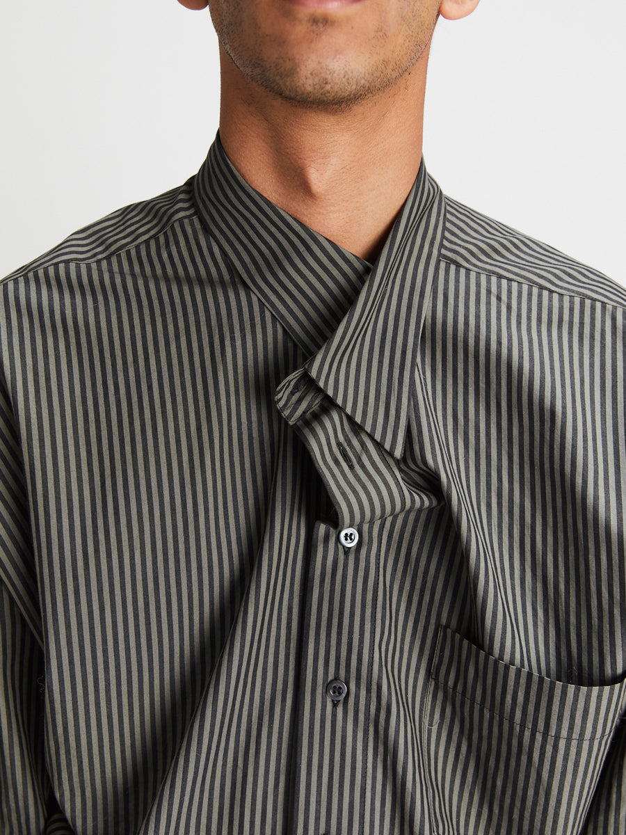 New Shirt Rigata Ghost Grey