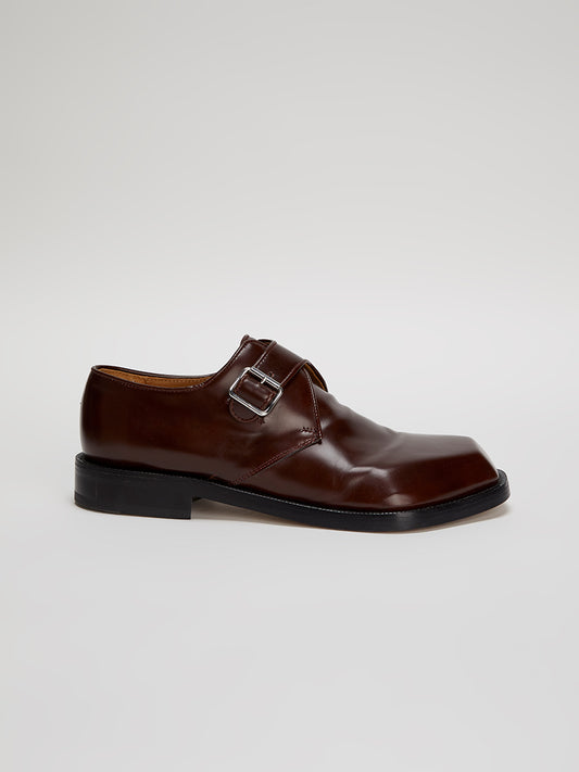 Monster Monk Strap Shiny Brown