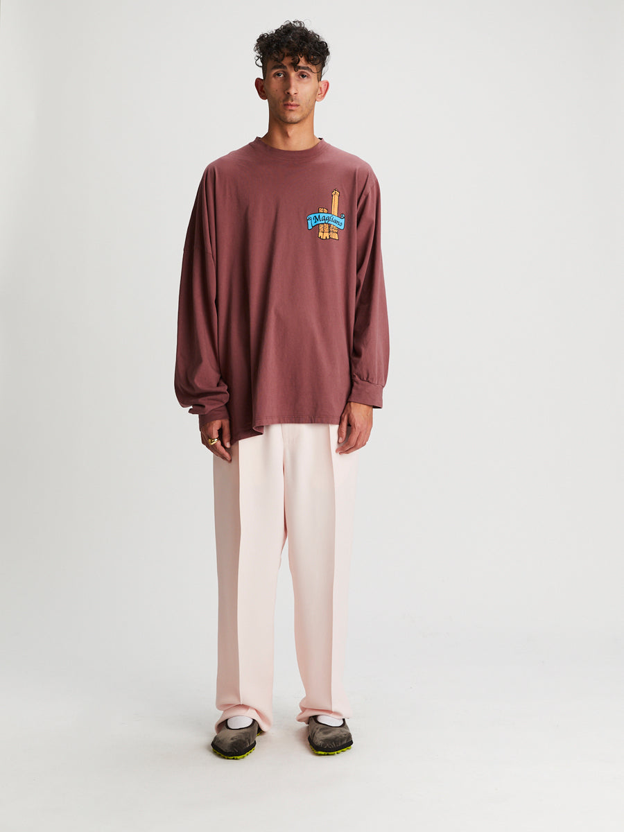 Due Torri Twisted Tee Thick Red