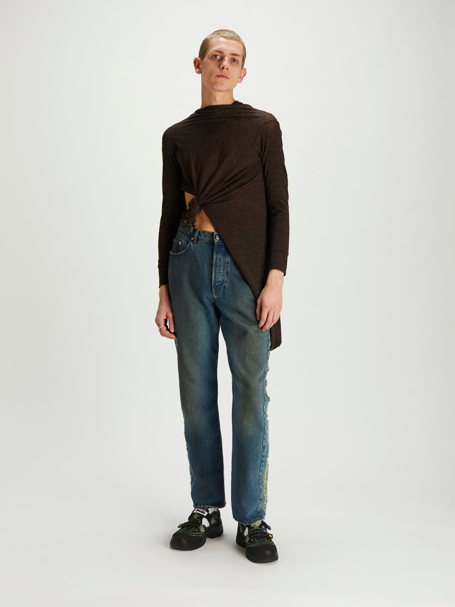 Magliano Beige Cotton Jeans Denim