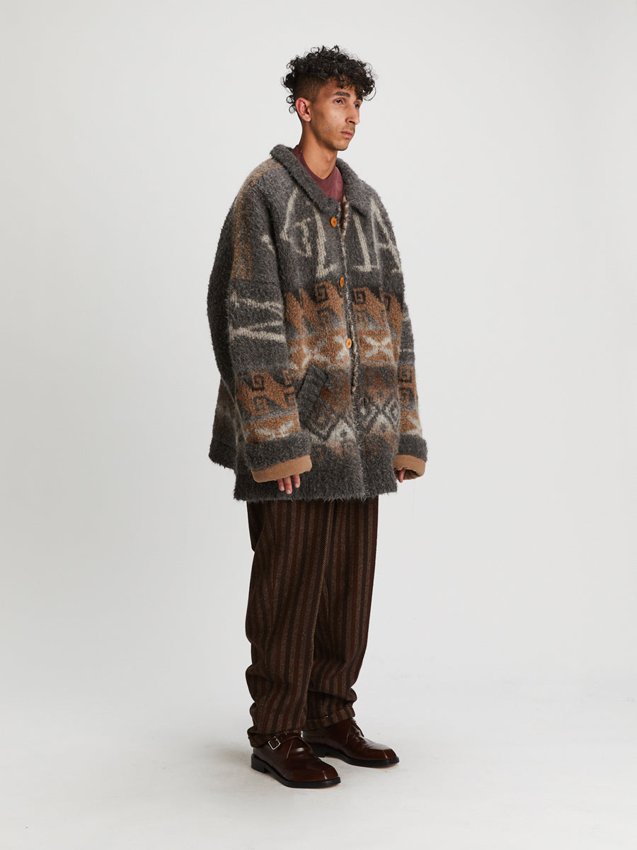 Montagnola 3/4 Coat Jacquard Mix