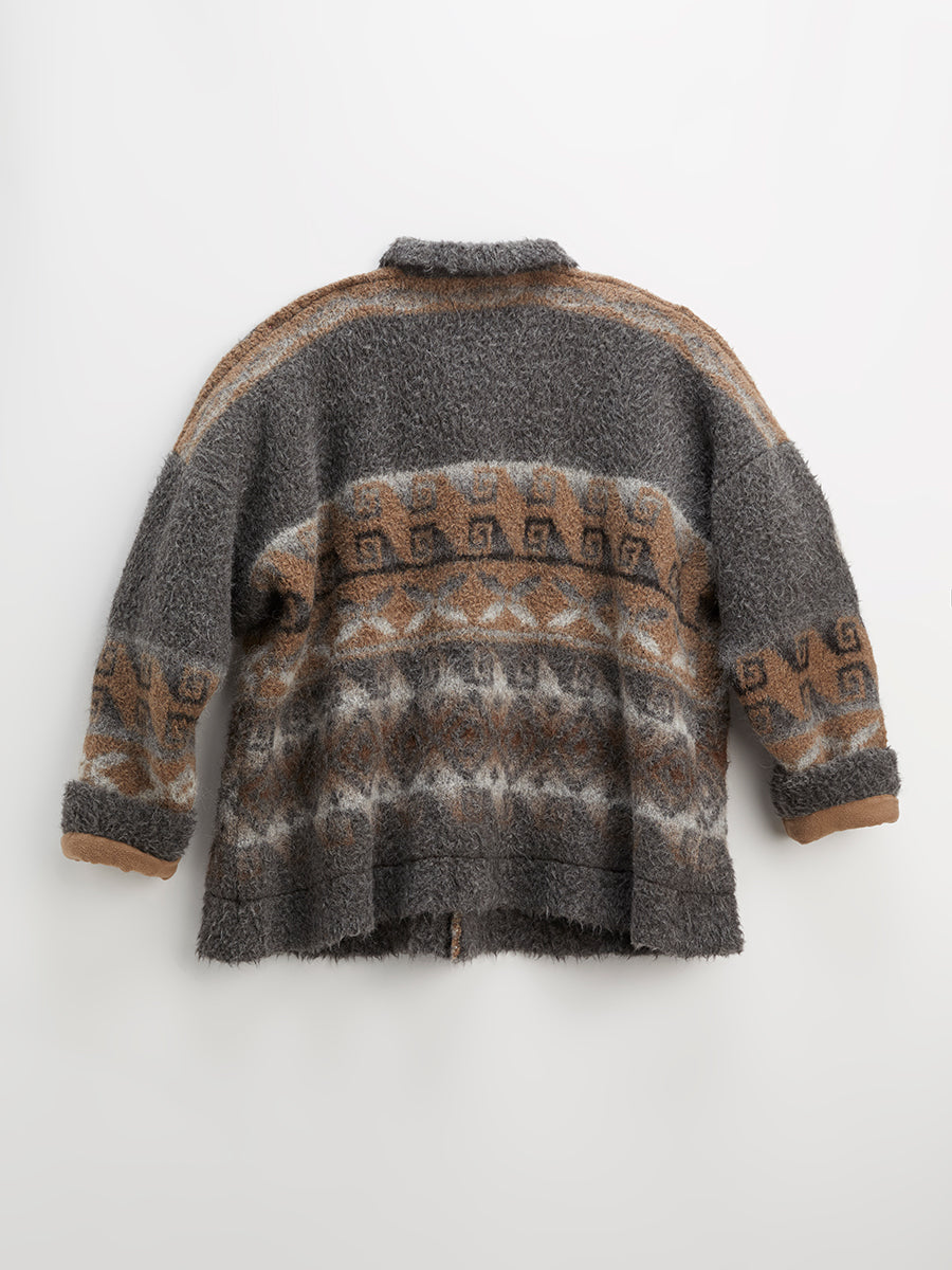 Montagnola 3/4 Coat Jacquard Mix