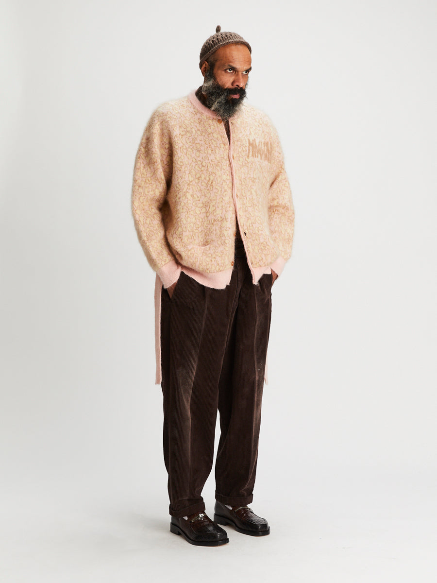 Stray Cardigan Pink Beige Pois