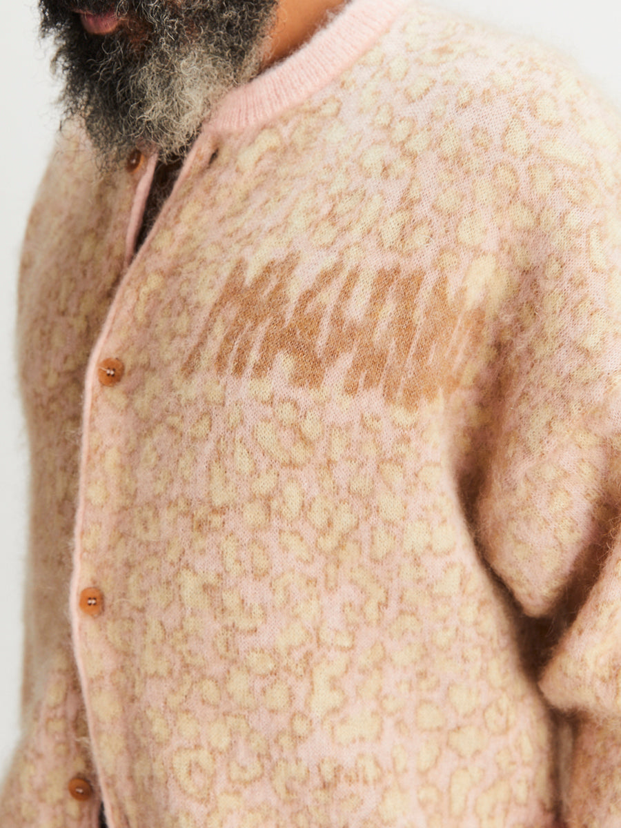 Stray Cardigan Pink Beige Pois