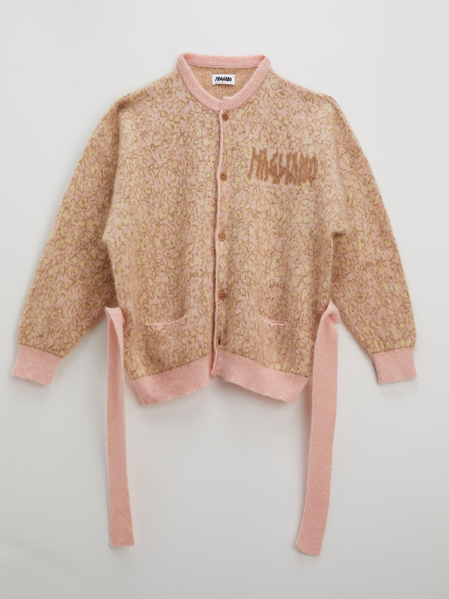 Stray Cardigan Pink Beige Pois