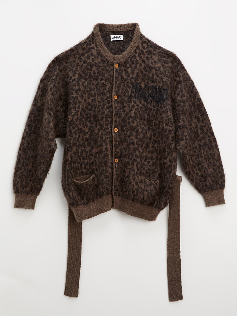 Stray Cardigan Brown Black Pois